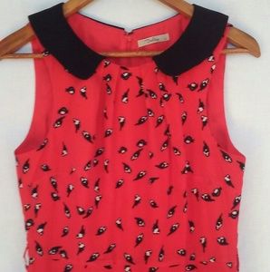 Darling Dress Size M Bird Print